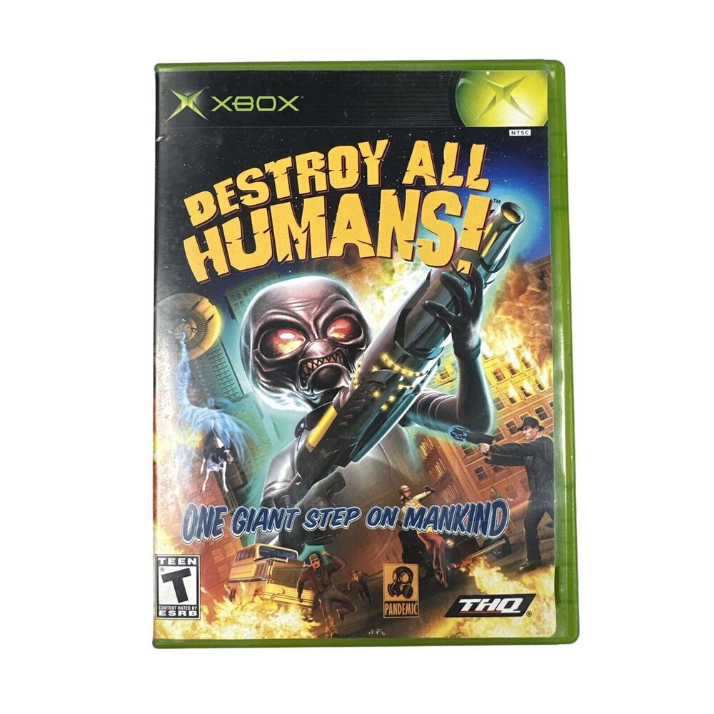 Destroy All Humans (Microsoft Xbox, 2005) Authentic, CIB, Tested - Picture 2 of 7